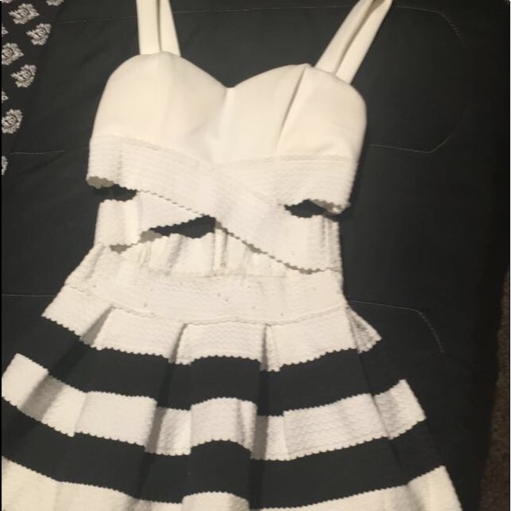 Black and white dress